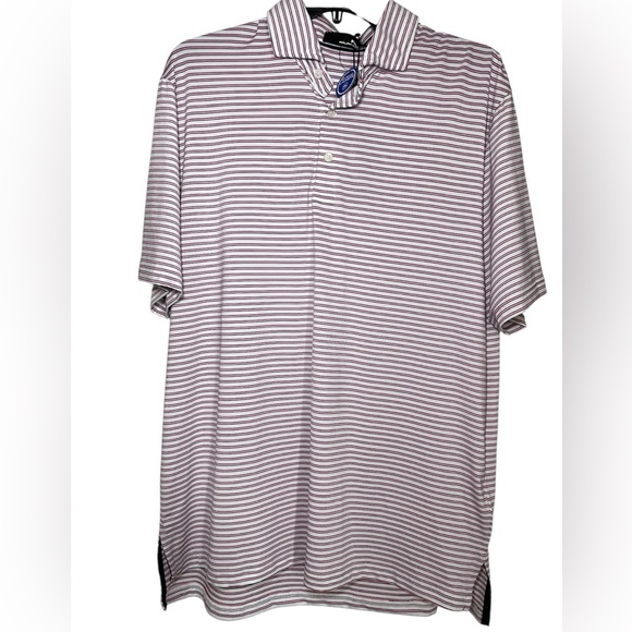 Ralph Lauren RLX white/pink and black classic fit performance polo sz M - Picture 1 of 8